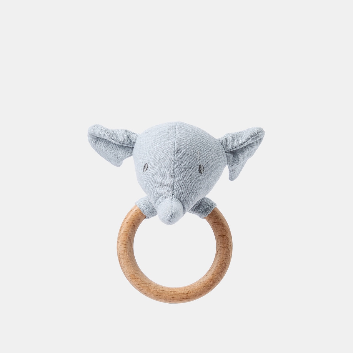 Cotton Juice Baby Home - Sonajero mordedor elefante Cotton Juice Baby Home gris.