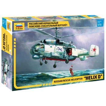 Zvezda 7247 -maqueta Helicoptero De Rescate Ruso "helix D". Escala 1/72