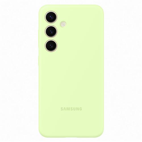 Funda de silicona Samsung verde para Galaxy S24