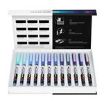 Set 12 rotuladores Karin Brushmarker Pigment Decobrush Violet-Blue Colors Collection