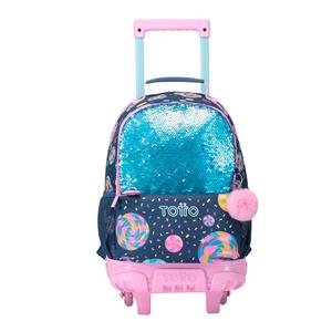 Totto - Mochila escolar con ruedas mediana Sweet Candy