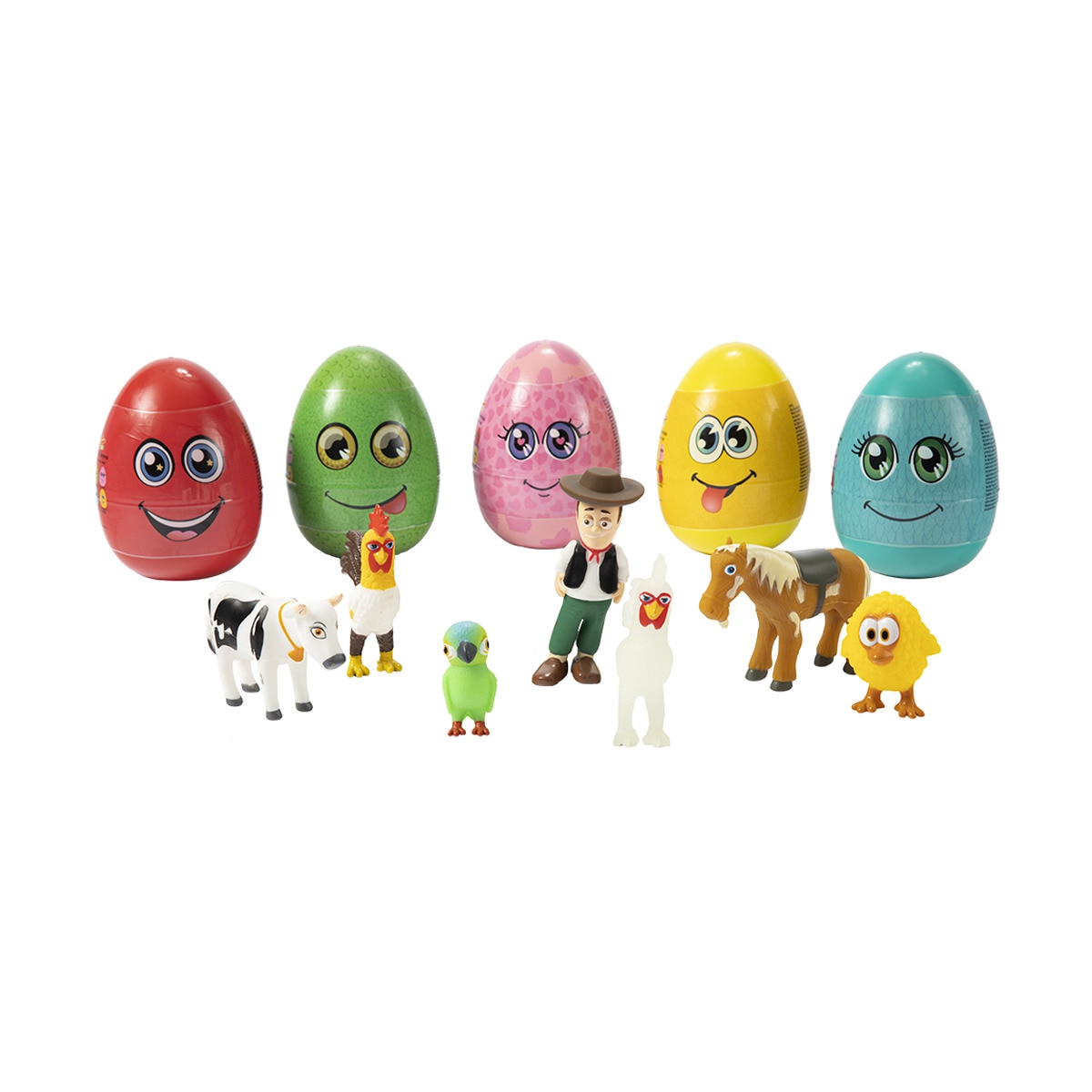 BANDAI - Maxi Huevos Sorpresa  De La Granja De Zenón