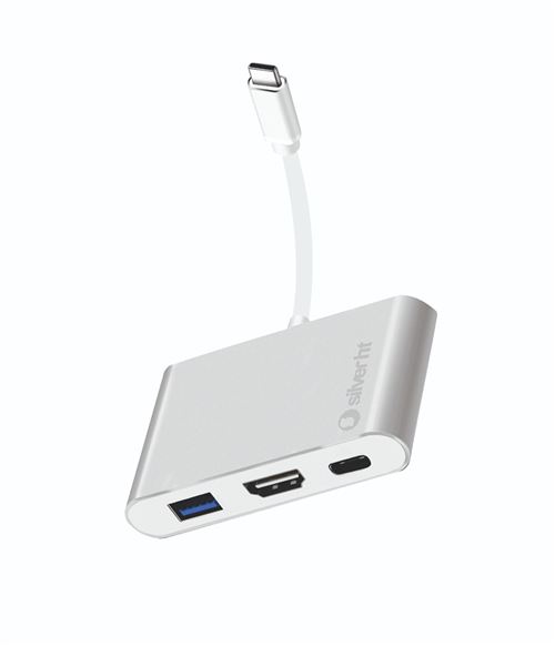 Hub SilverHT Logan 4K+ USB-C 3 en 1