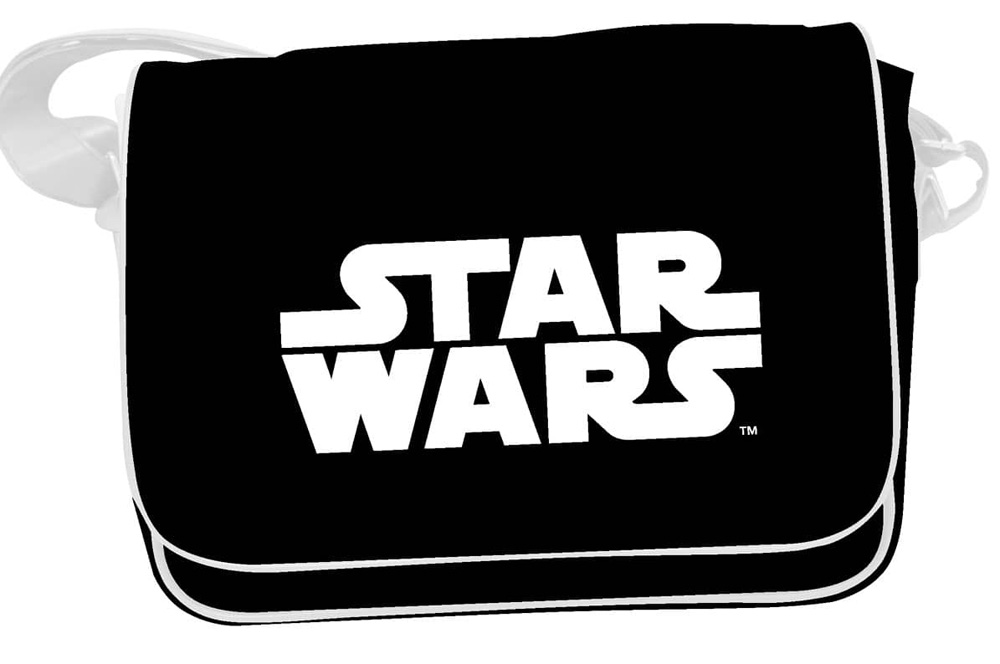 Logo Sw Bolso Blanco Y Negro Bandolera