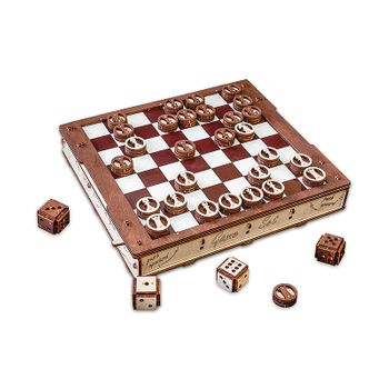 Modelo 3d De Madera - Juegos De Bandeja 28.5 X 25 Cm