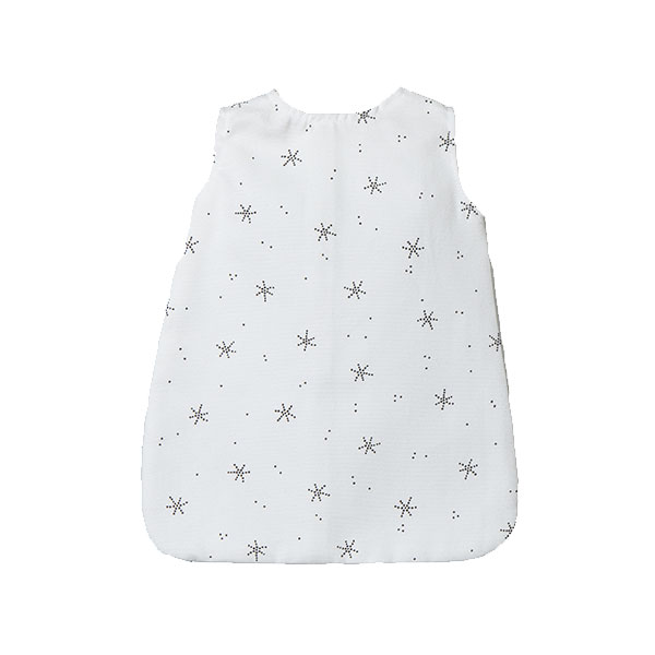 Saco de dormir bobble blanco estampado estrellas