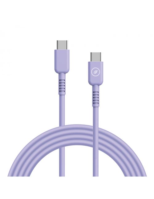 Cable Muvit for change USB-C/USB-C 1,2 m Lavanda