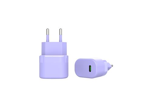 Cargador Muvit for change USB-C 25W Violeta