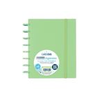 Cuaderno Ingeniox A5 cuadrícula verde pastel