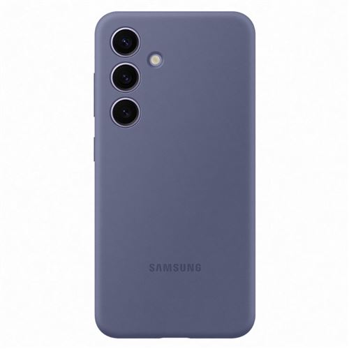 Funda de silicona Samsung violeta para Galaxy S24