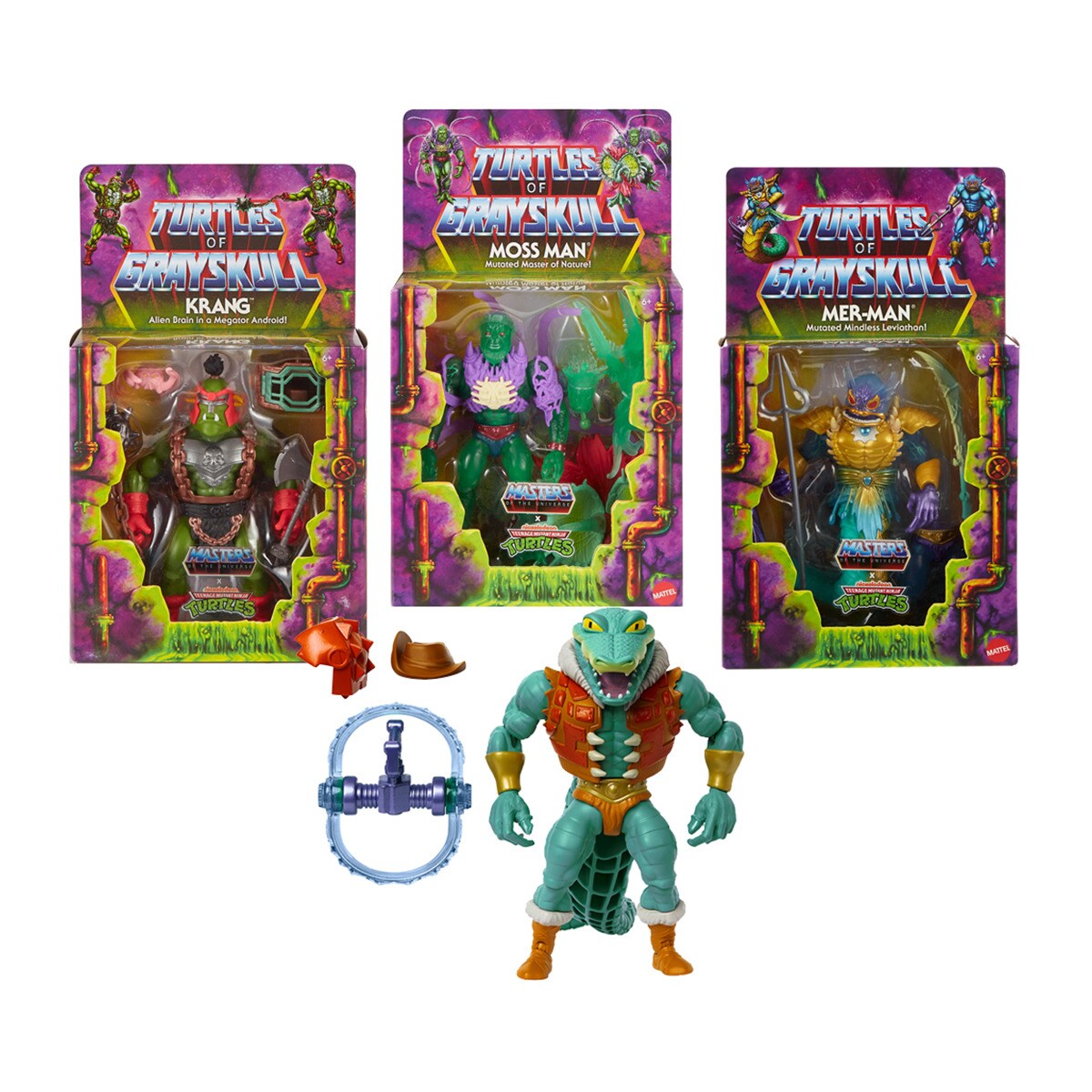 Mattel - Figura de acción personalizable surtida Masters del Universo MOTU y Tortugas Ninja Turtles of Grayskull Mattel.