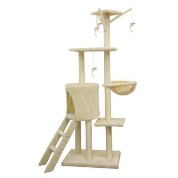 Árbol Para Gatos Jipsy Beige - 79 X 34 X 138 Cm - Beige