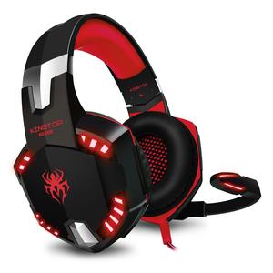 Auriculares Gaming con LED y control de volumen para consola PS4, XBOX y PC Rojo