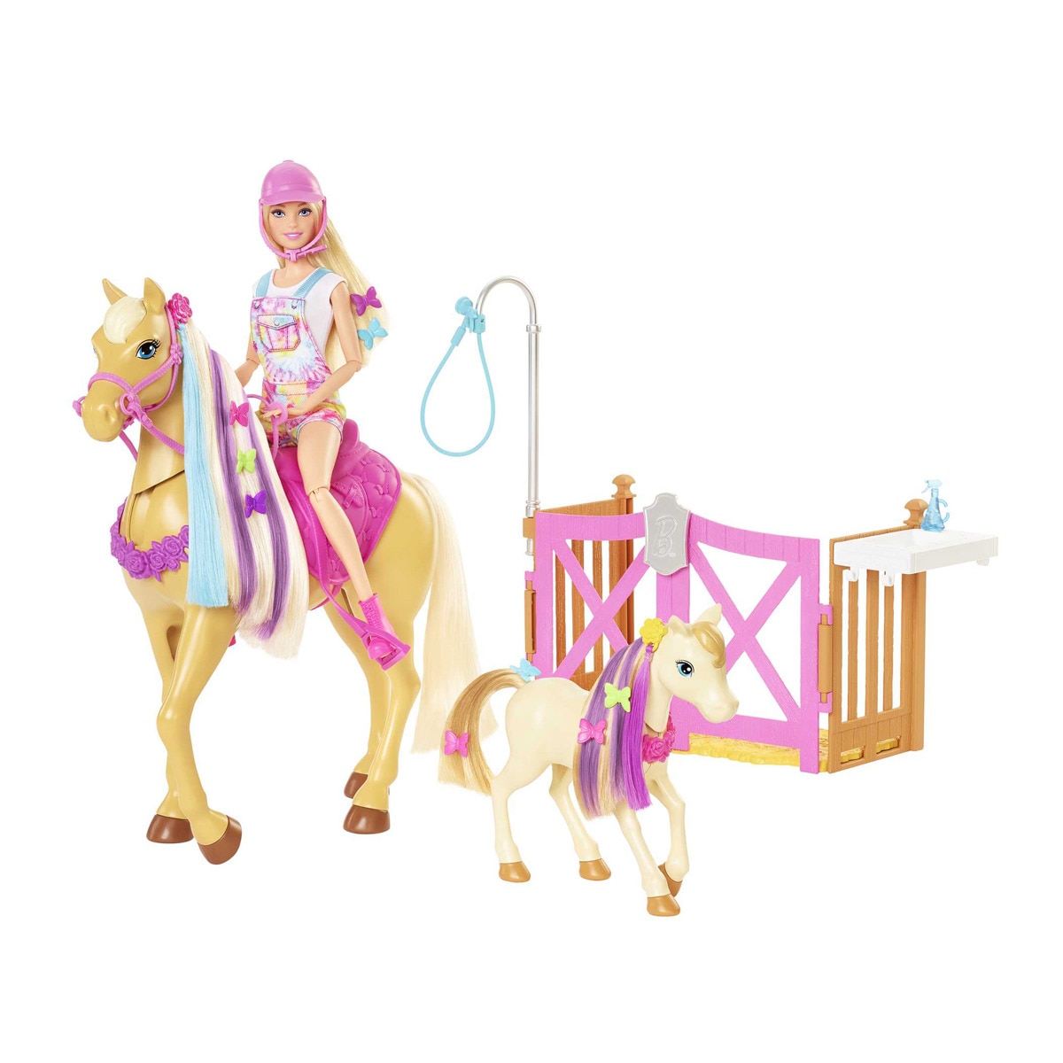 Barbie - Muñeca Con Caballo, Poni Y Accesorios De Establo Y Accesorios