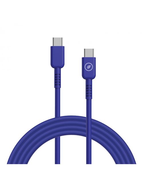 Cable Muvit for change USB-C/USB-C 1,2m Azul