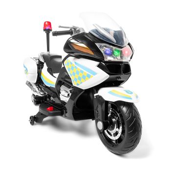 Moto De Policía Para 2 Niños Ataa Pro 24v Blanco - Moto Eléctrica Infantil De Batería Para Niños