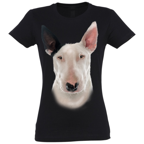 Camiseta Mujer Bull Terrier color Negro