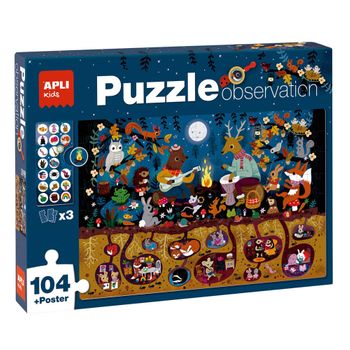 Puzle Observation Apli Kids Bosque 104 Piezas