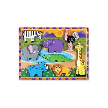 Puzzle Encajable Animales Zafari M&d