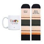 UO Kit Taza + Calcetines talla 42-46 Ser la Guapa de la familia no es fácil