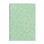 Cuaderno Fº Cla Flores Verde 5