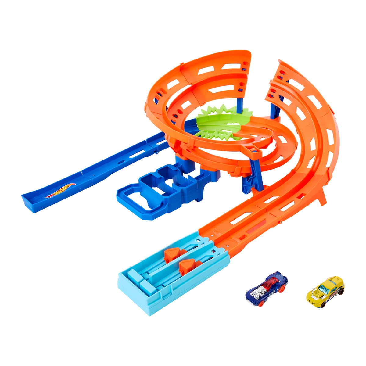 Hot Wheels - Pista para coches de juguete Choque en la pista Hot Wheels Action.