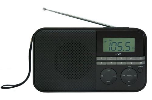 Radio portátil JVC RA-F310B Negro