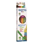 Caja con 6 Lápices de color Giotto Mega