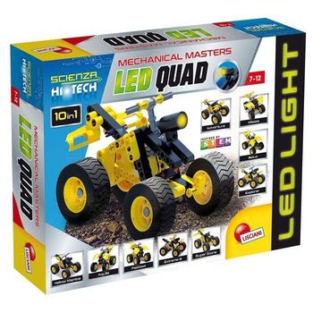 Lisciani Giochi 10 En 1 Stem Technics Conjuntos De Construcción - Quads Led