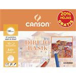 Minipack promo de láminas de dibujo Canson A4 Basik con recuadro