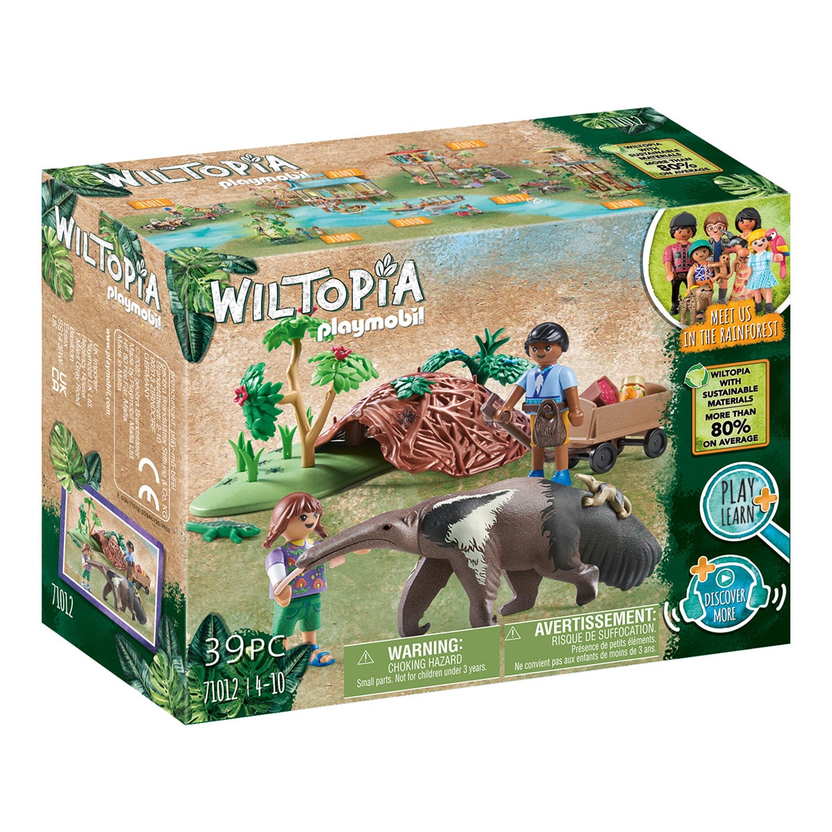 Playmobil - Cuidado Del Oso Hormiguero Animales Wiltopia