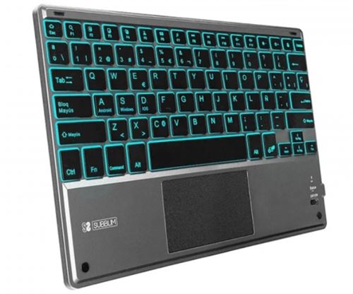 Teclado retroiluminado Bluetooth Subblim Smart Backlit Gris