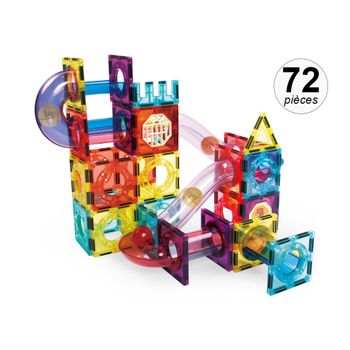 Juego De Construcción Magnético Interactivo De 72 Piezas - Modelo Marble Roller Ii