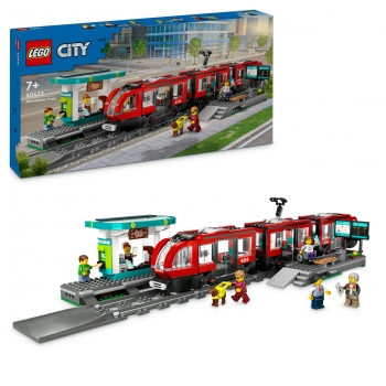 LEGO City Tranvía y Estación del Centro, Juego de construcción +7 años - 60423