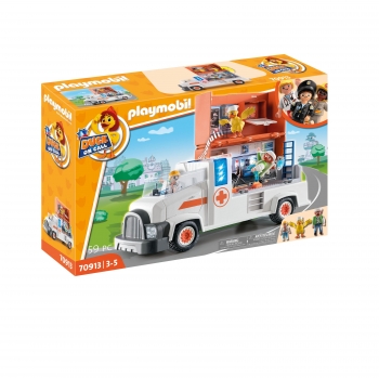 PLAYMOBIL D.O.C. Camión Ambulancia +3 años - 70913