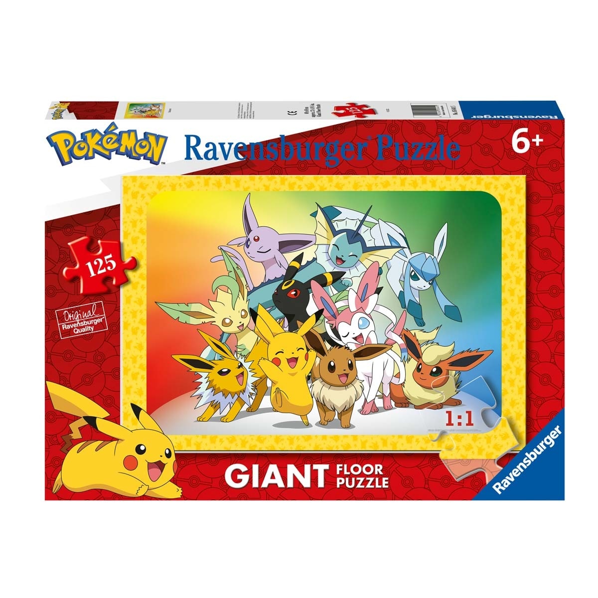 Ravensburger - Puzzle Gigante 125 Piezas Pokémon