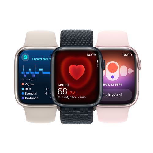 Apple Watch S9 LTE  41mm Caja de acero inoxidable Grafito y correa Loop Milanese grafito