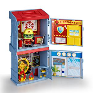 Pinypon - Bomberos y Banco - 2 Mixópolis Boxes Pinypon Action