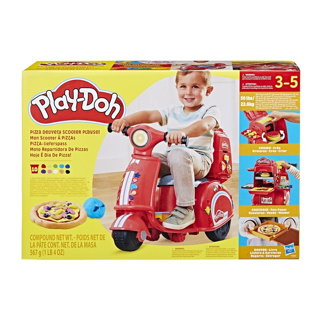 Play-Doh - Moto repartidora de pizzas Play-Doh.