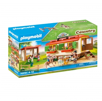 PLAYMOBIL - Country Caravana campamento de ponis +4 años