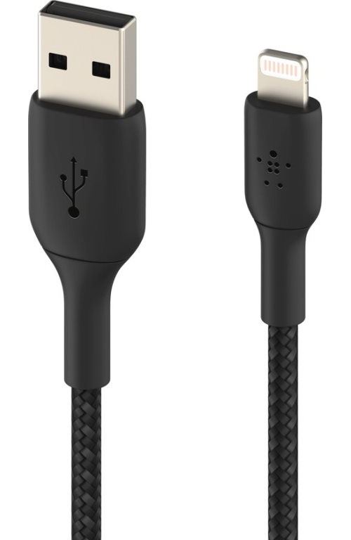 Cable Belkin BoostCharge Lightning a USB-A Negro 15 cm