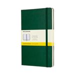 Cuaderno Moleskine Classic large cuadros tapa dura verde mirto