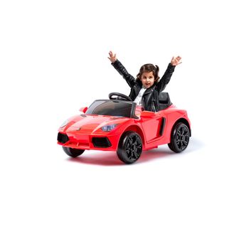 Súper Deportivo 12v Con Mando Coche Eléctrico Para Niños Rojo - Coche Eléctrico Infantil Para Niños Batería 12v Con Mando Control Remoto