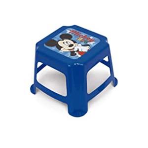 Disney - Taburete de plástico 27x27x21cm Disney-Mickey ㅤ