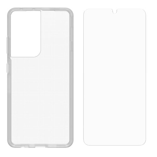 Funda Otterbox React Transparente + Protector de pantalla para Galaxy S21 Ultra