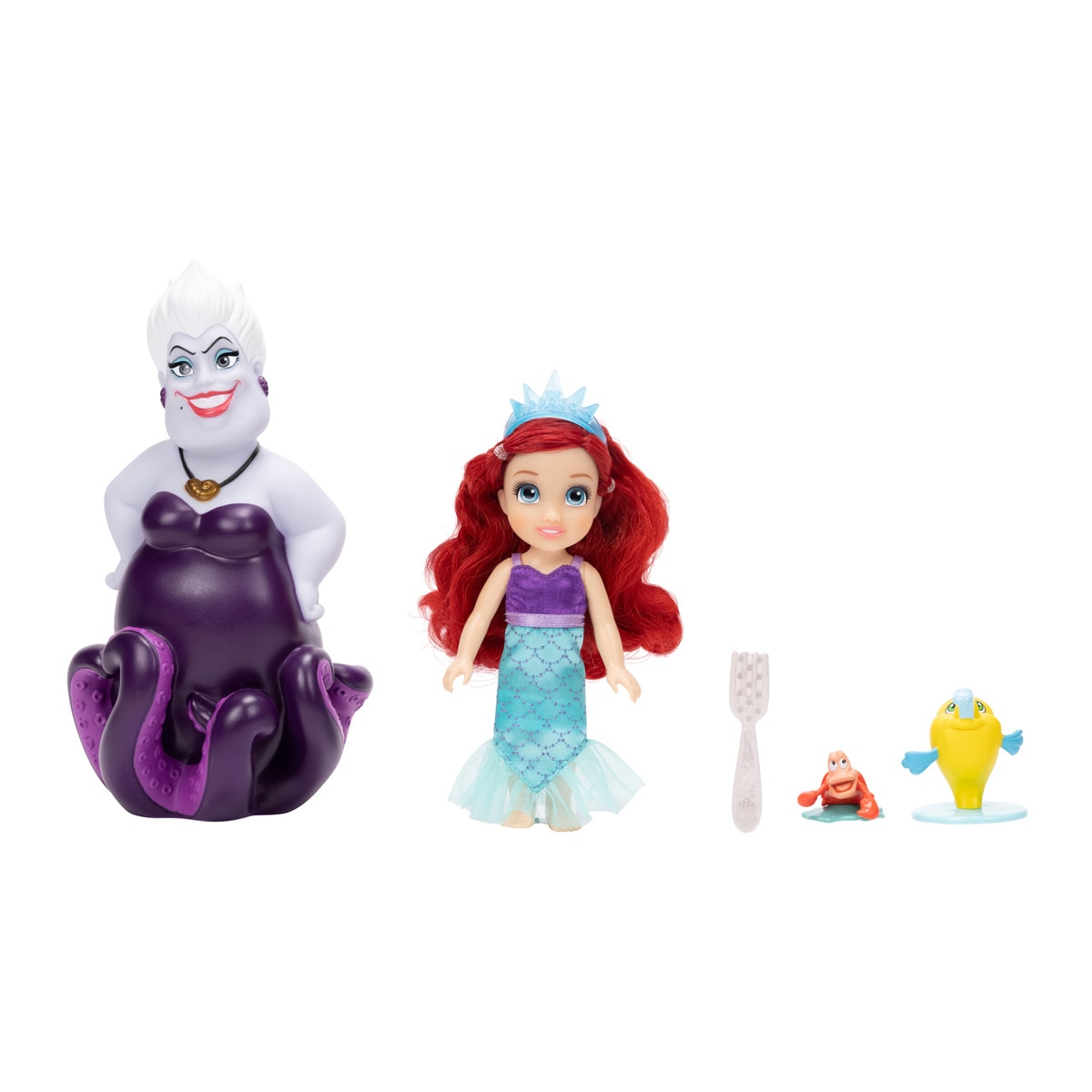 Jakks Pacific - Set Ariel De , Ursula, Flounder, Sebastian