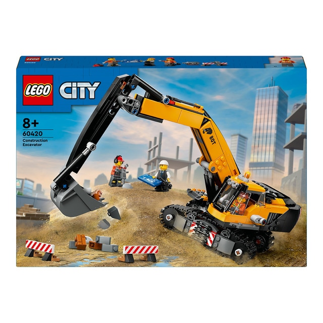 LEGO -  de construcción Excavadora de Obra Amarilla Lego City.