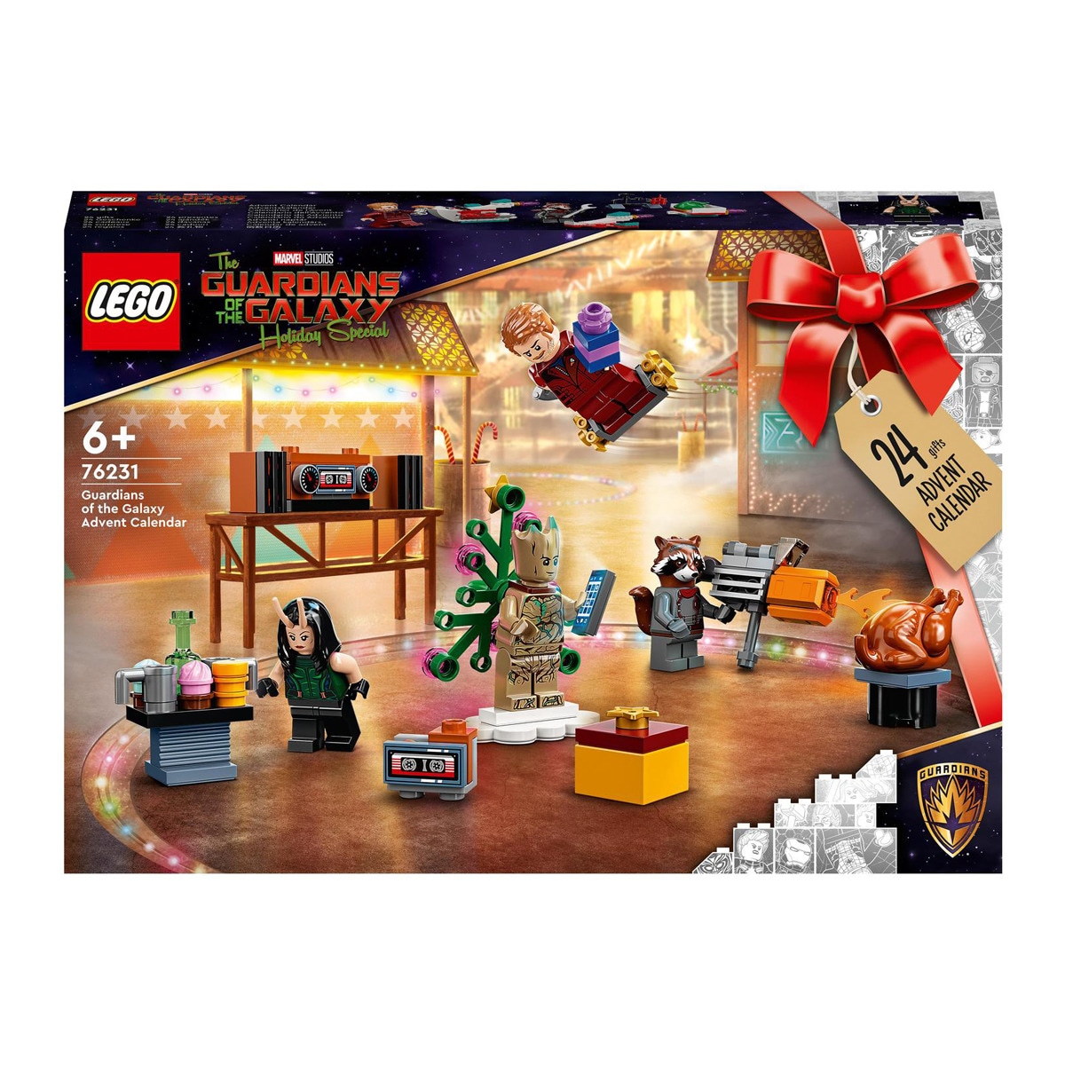 LEGO - s De Navidad Calendario De Adviento Guardianes De La Galaxia Con Personajes Y Accesorios De Marvel