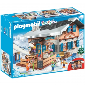 PLAYMOBIL Family Fun - Cabaña de Esquí