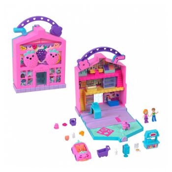 Polly Pocket Pollyville Mercado Caja Conjunto